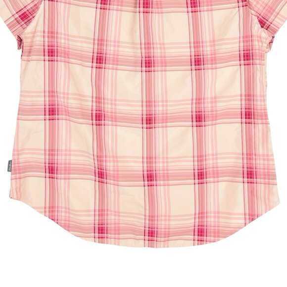 Eddie Bauer Women’s Short Sleeve Adventure Pink Shirt Size L Buttons NWT $54.99 - Picture 6 of 13